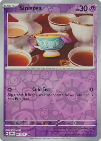 Obsidian Flames Sinistea #97/197 reverse holo